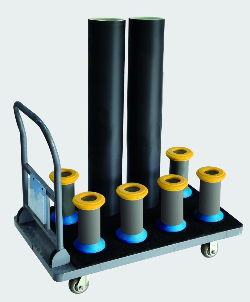 Sleeve storage and transportation trolley (sTrolley)